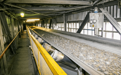 Underjordiske miner - Transportbånd