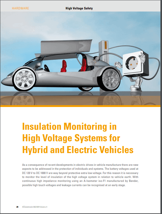 Isolationsovervågning i højspændingssystemer til hybrid- og elbiler